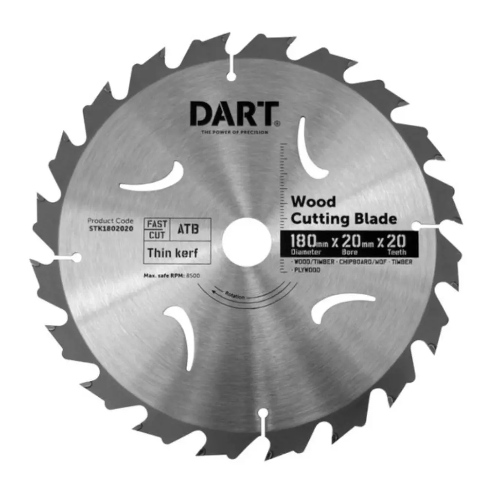DART Timber Blade 180mm x 20 teeth x 20mm bore