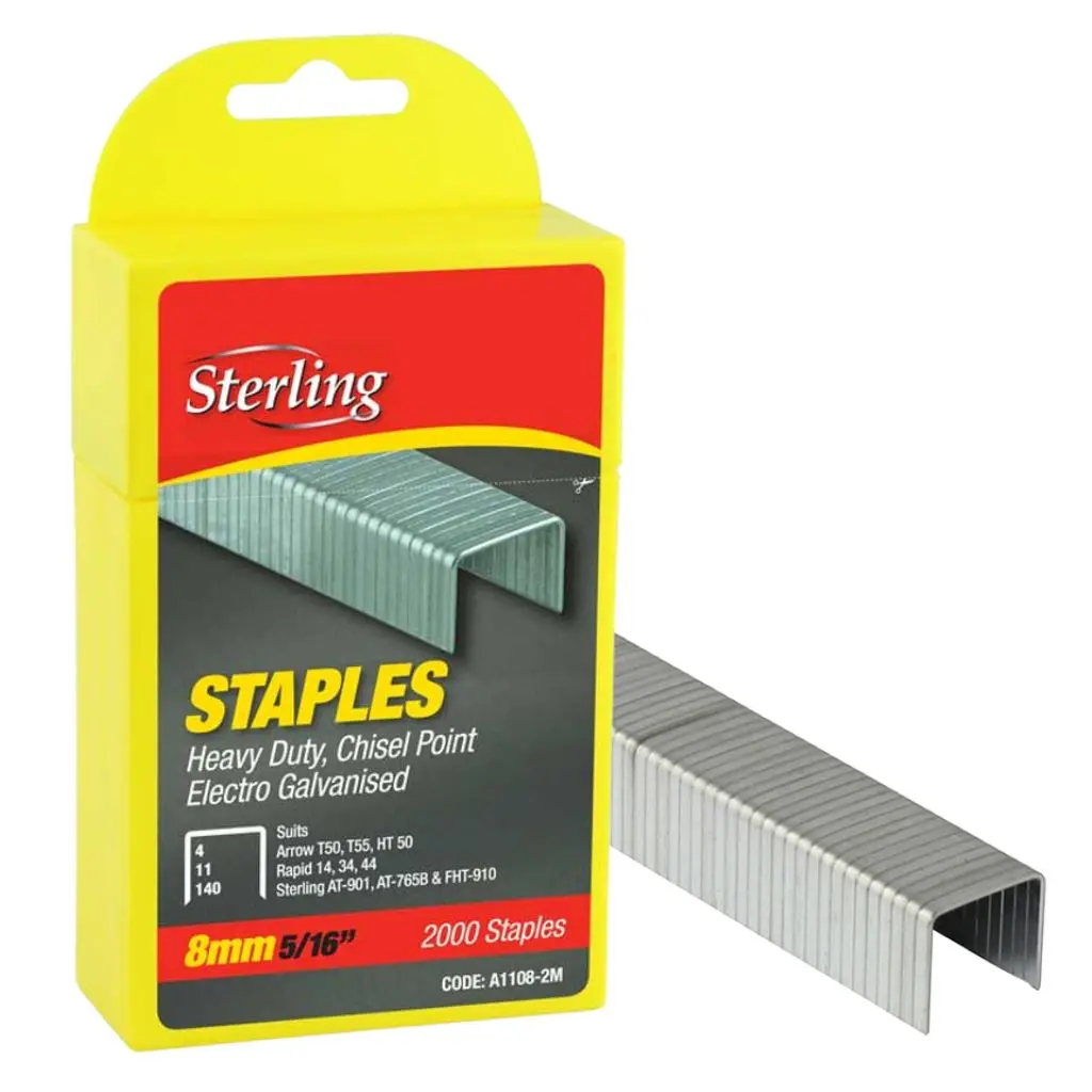STERLING Staples 140 Series Plastic Box 8mm x 2000