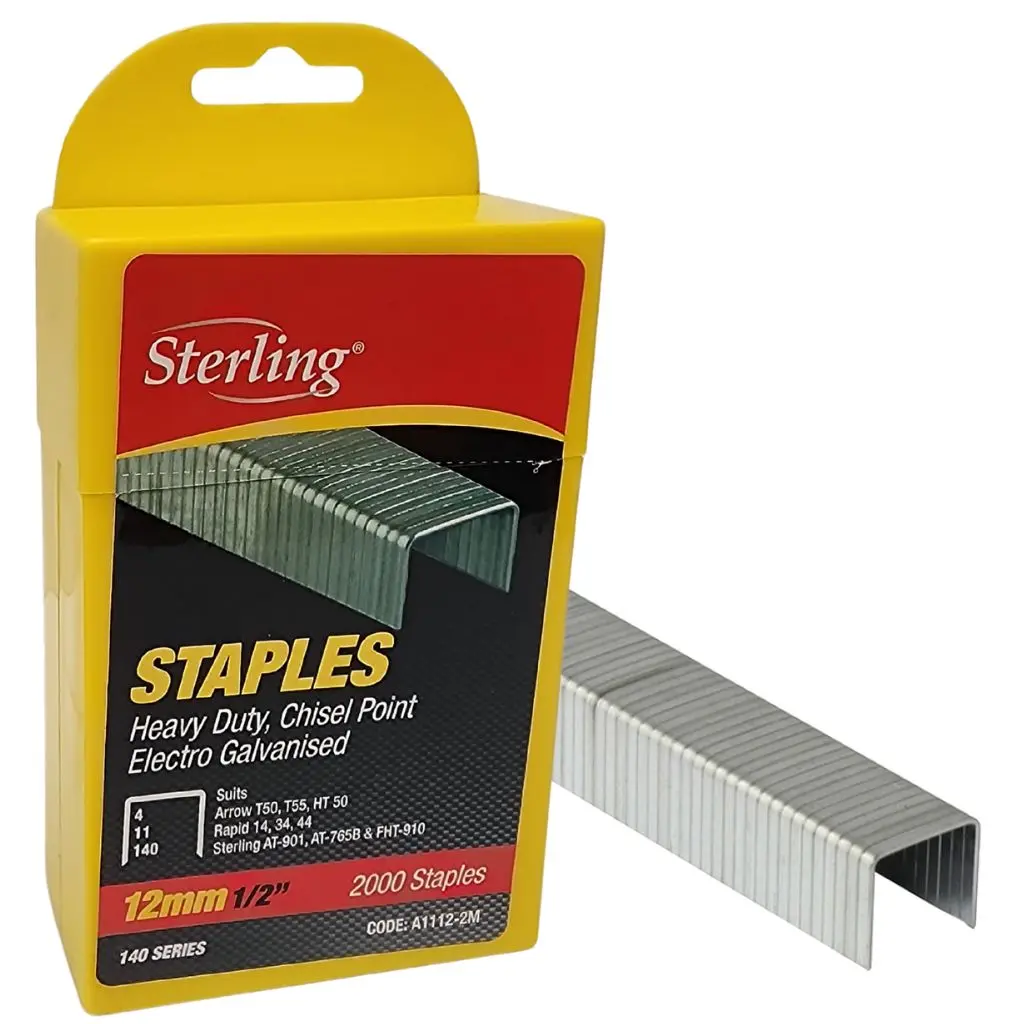 STERLING Staples 140 Series Plastic Box 12mm x 2000