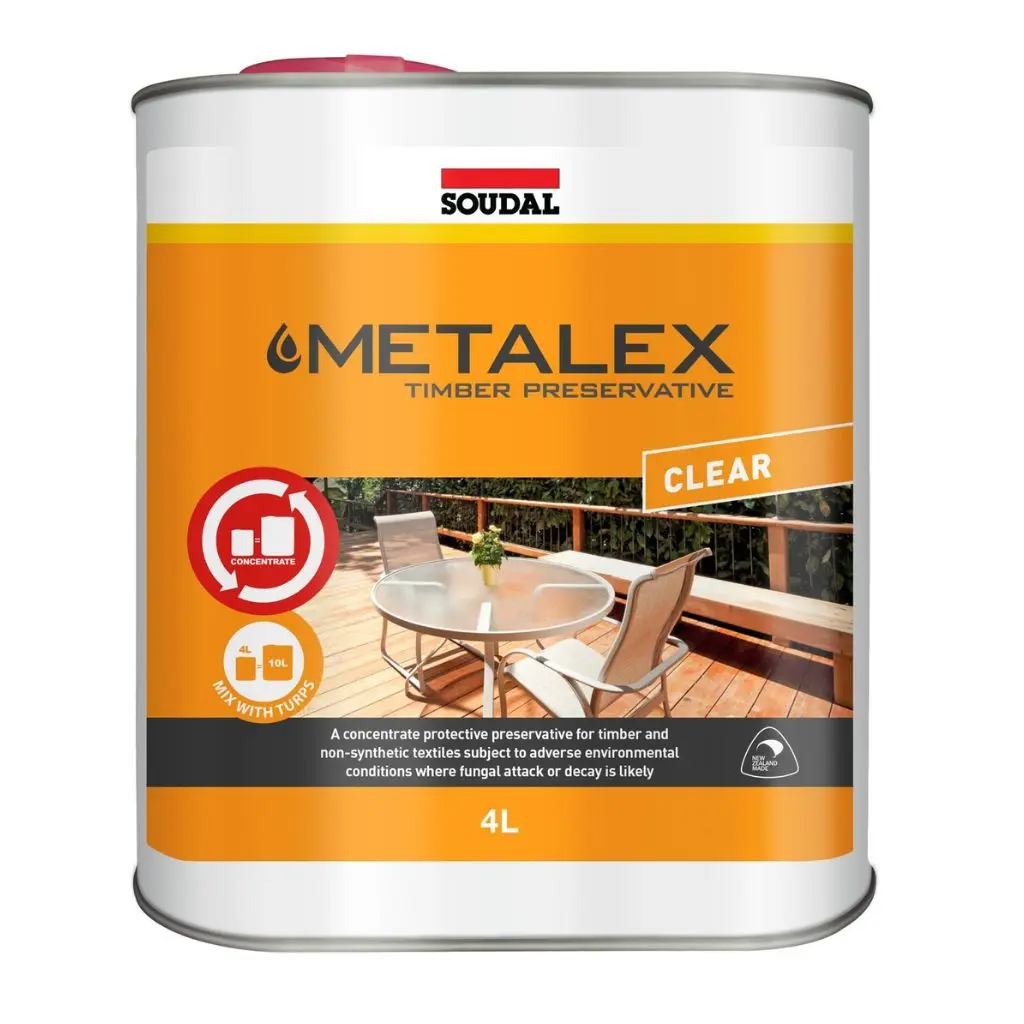 SOUDAL Metalex Preservative Clear - 4 litre