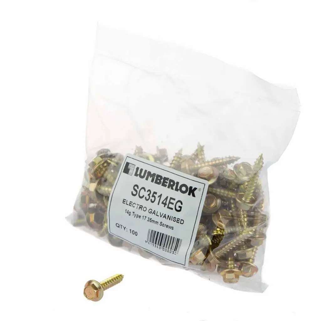 LUMBERLOCK Joist Hanger Gold 14g 35mm Screws Gold  | pack of 100