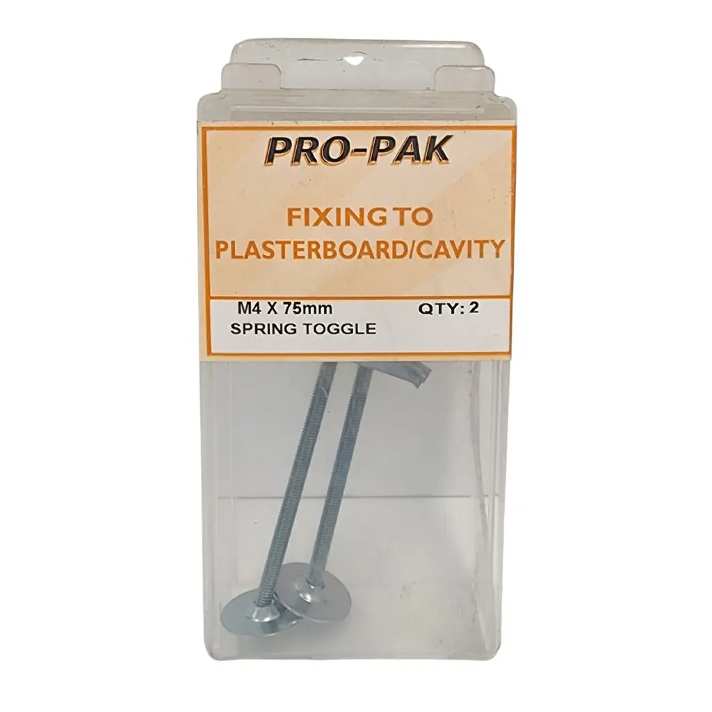 MSL SPRING TOGGLES M4 x 75mm         (6)