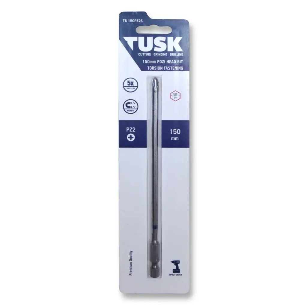 TUSK Torsion Bits Pozi Head 2 - 150mm