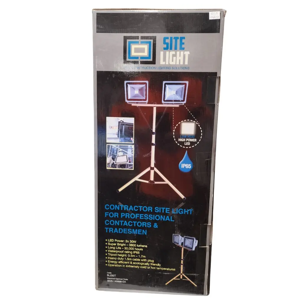 SITE LIGHT Contractors Flood Light - 2x 30w