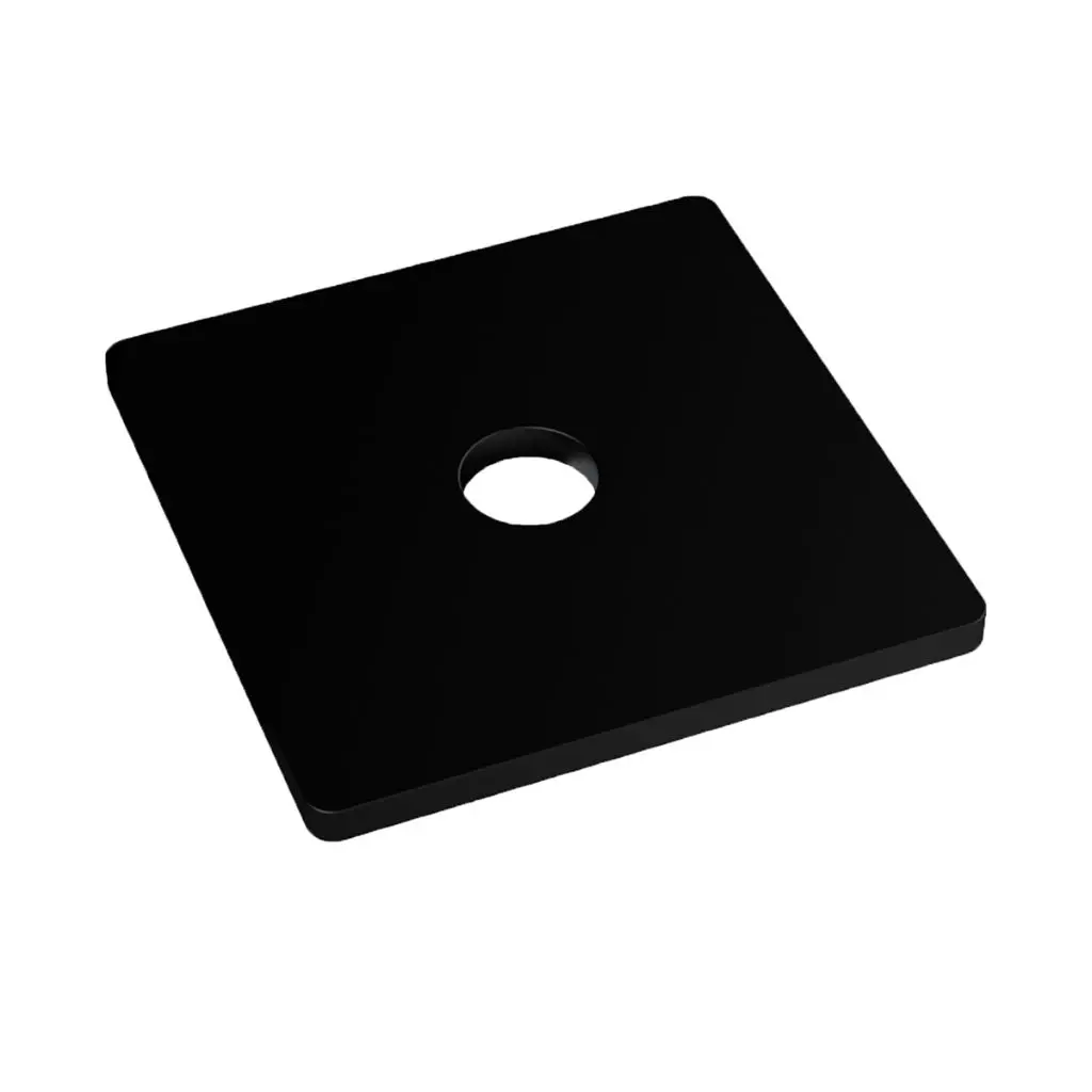 WASHER Square EPDM Black M12 x 50mm x 50mm x 3mm