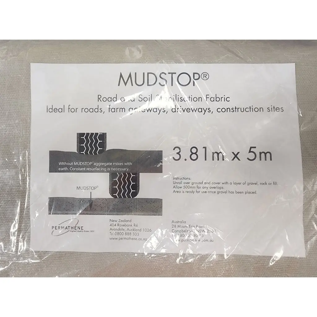 PERMANTHENE Mudstop Geotextile Stabilisation - 3.81m x 5m