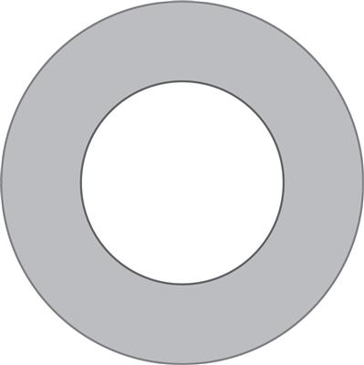 WASHER ROUND M10 X 25 X 3mm GALV