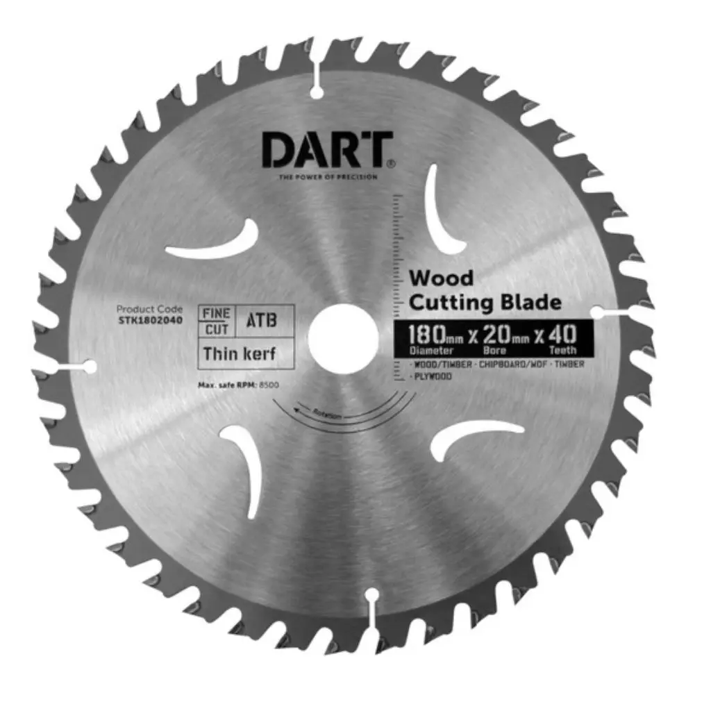 DART Timber Blade 180mm x 40 teeth x 20mm bore