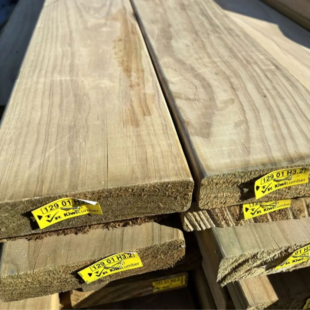 DECKING - Radiata Pine Premium Grade Smooth H3.2 Treated | 150 x 40 x Random Lengths (140x32)