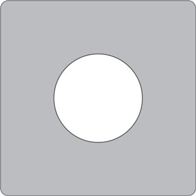 WASHER SQ M12 X 50 X 50 X 3mm S/S 316