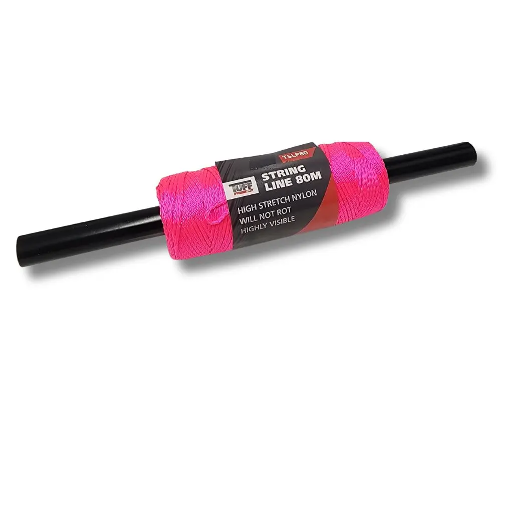 TUFF Pink Braided Nylon String Line | 80m