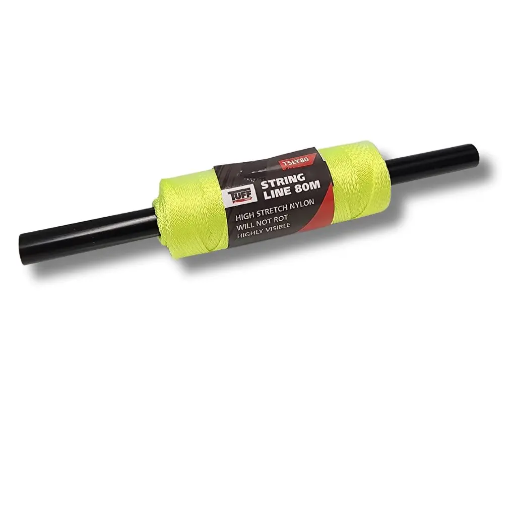 TUFF Yellow Braided Nylon String Line | 80m
