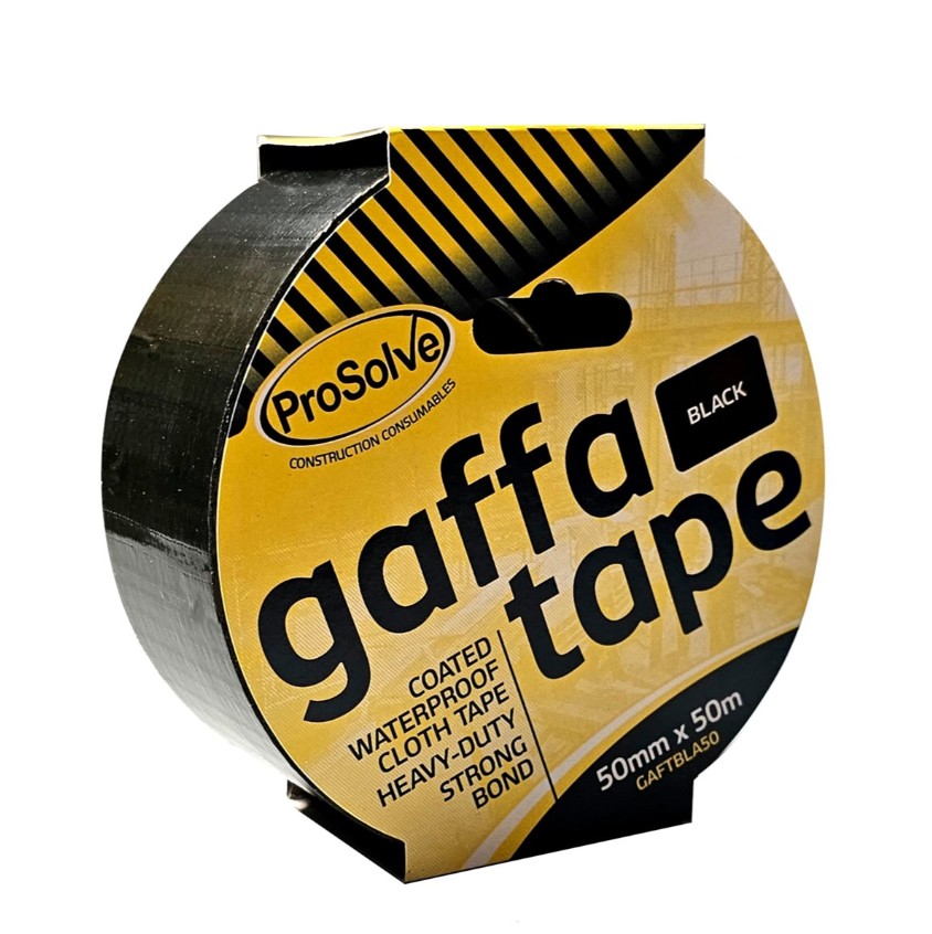 PROSOLVE Gaffa Tape Black 50mm x 50m