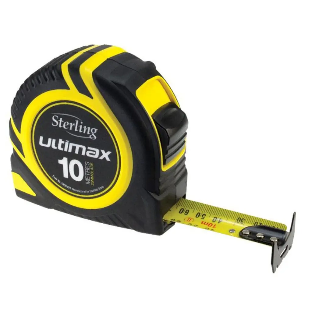 STERLING Ultimax Tape Measure 10M x 25mm Metric