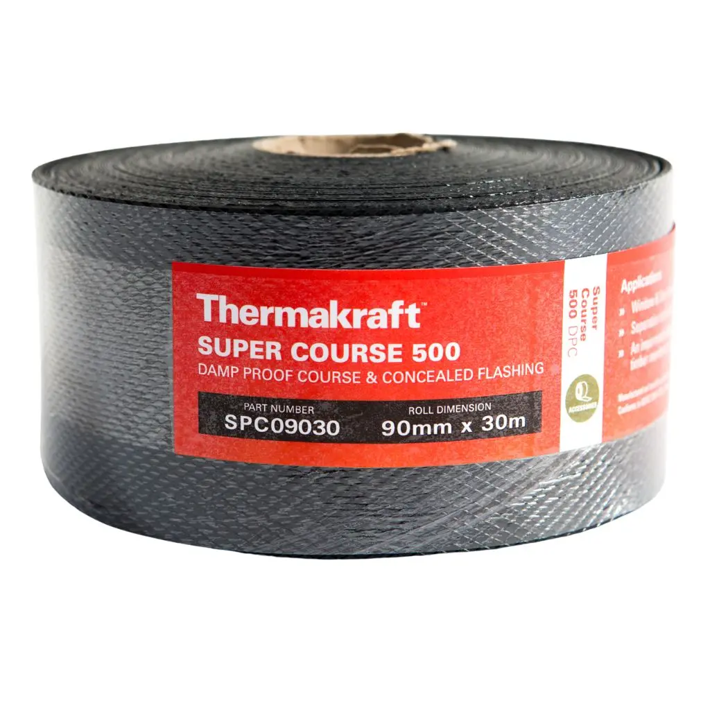 THERMAKRAFT Super Course Damp Proof Course (DPC) & Concealed Flashing | 90mm x 30m