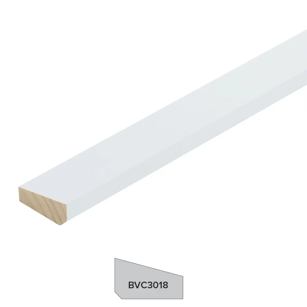 CORNICE Bevelled Gesso Finger Jointed 30 x 5400mm