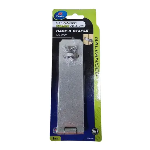 [HSN342] ZENITH  Hasp & Staple Safety Patter Galvanished 150mm