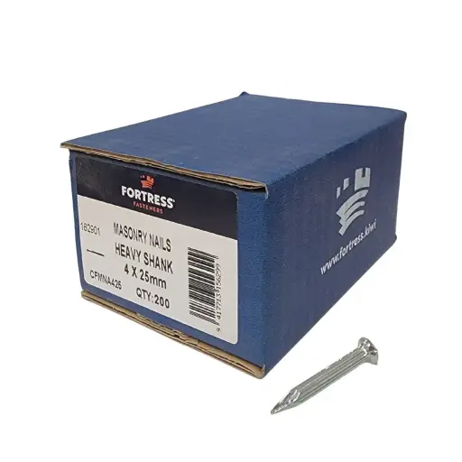 [101050] FORTRESS Masonry Heavy Shank 4 x 25mm (box of 200)