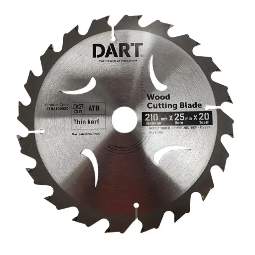 [STK2102520] DART Timber Blade 210mm x 20 teeth x 25mm bore