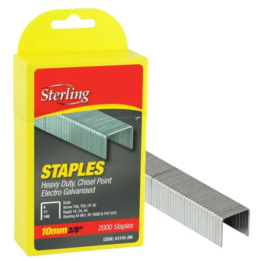 [A1110-2M] STERLING Staples 140 Series Plastic Box 10mm x 2000