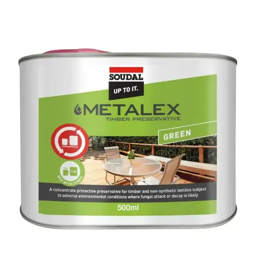 [44001] SOUDAL Metalex Timber Preservative Green - 500ml
