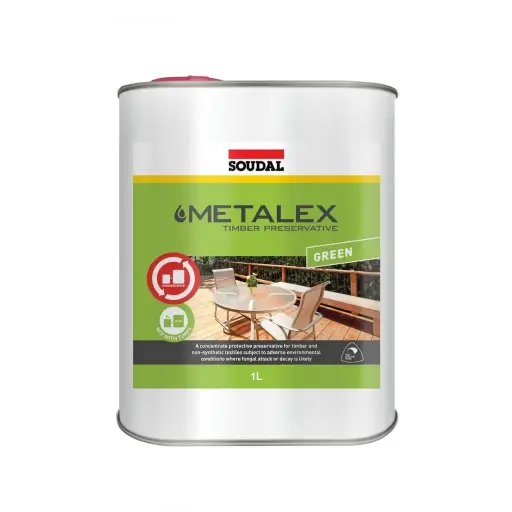 [44002] SOUDAL Metalex Timber Preservative Green - 1 litre