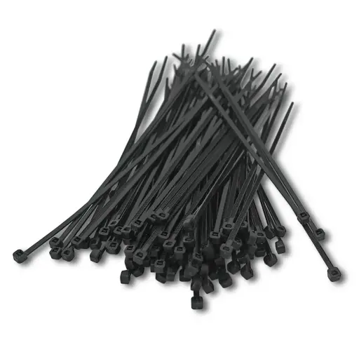 [HSN158] ESC Nylon Cable Ties 200 x 3.2mm Black 100 Pack
