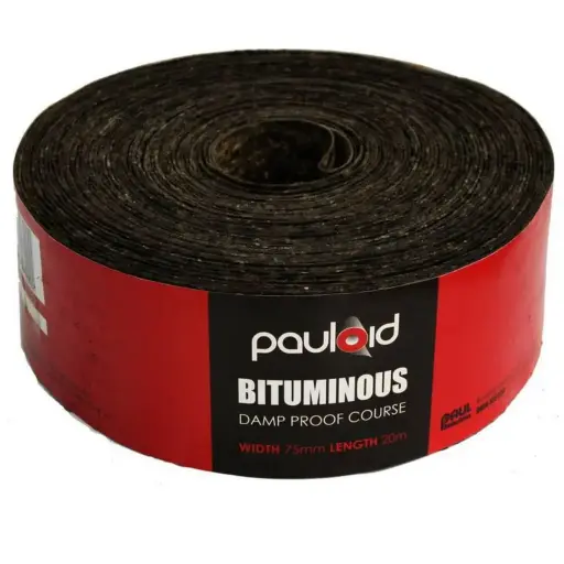 [104110] PAULOID DPC Bituminous Damp Proof Coarse Roll | 75mm x 20m