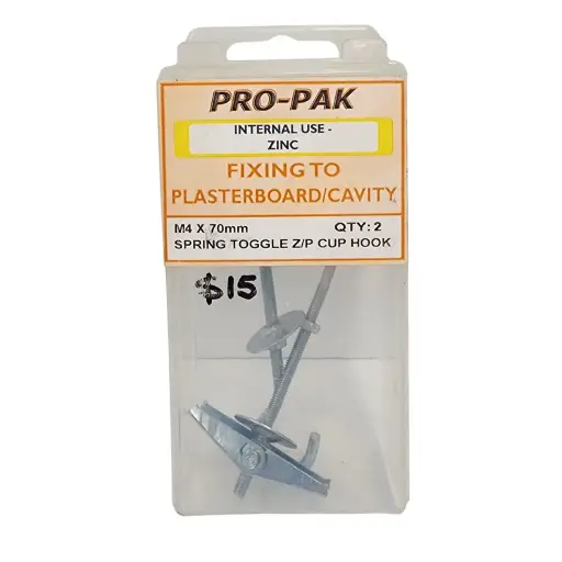 [104506] MSL SPRING TOGGLE ZC C/HOOK M4 x 70mm(6)