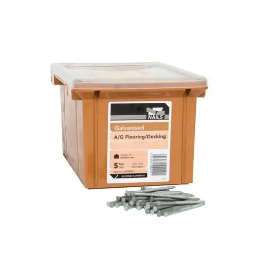 [060315GPH] NZ NAILS Galvanised Angular Grooved Flooring Decking 60 x 3.15mm - 5kg