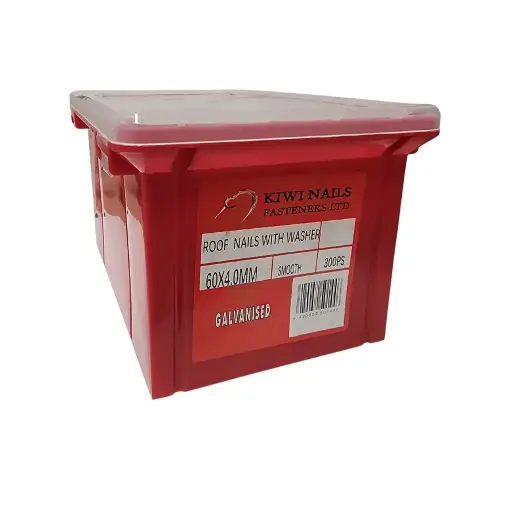 [106834] NZ NAILS Roof with Washer Galvanised 60 x 4.00mm - (box of 250)