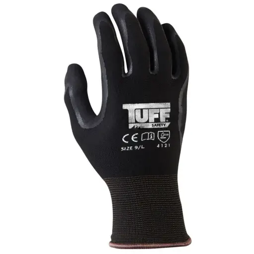 [TBG-9] TUFF Black Grip Glove - 9 Large
