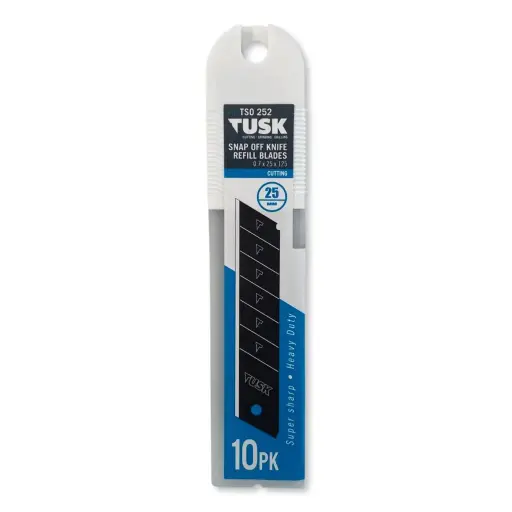 [TSO252] TUSK Snap Off Knife Refill Blades 25mm (10 piece pack)