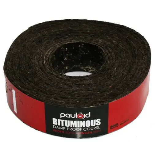 [HEN112] PAULOID DPC Bituminous Damp Proof Coarse Roll | 50mm x 20m