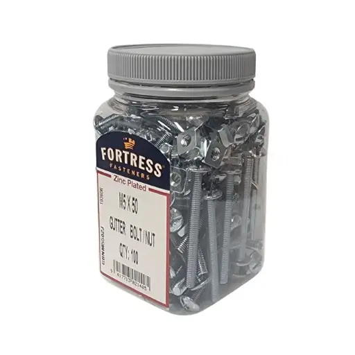 [103012] FORTRESS GUTTER BOLTS M5 x 50 JAR OF 100