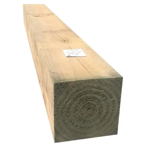 [PILE1253600] ANCHOR PILE - Radiata Pine Rough Sawn H5 Treated 125 x 125 x 3600mm