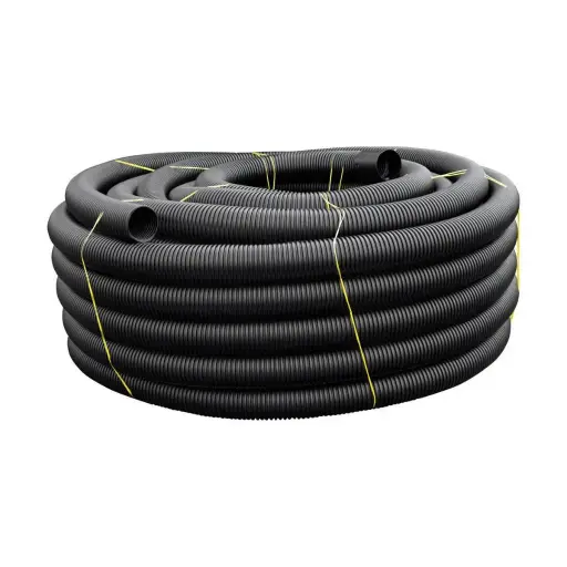 [400.065.30] IPLEX Novaflo Single Wall Corrugated Bore PE Land Drainage Pipe 65mm x 30m