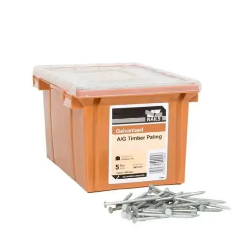 [060315APH] NZ NAILS Galvanised Angular Grooved Timber Paling 60 x 3.15mm - 5kg
