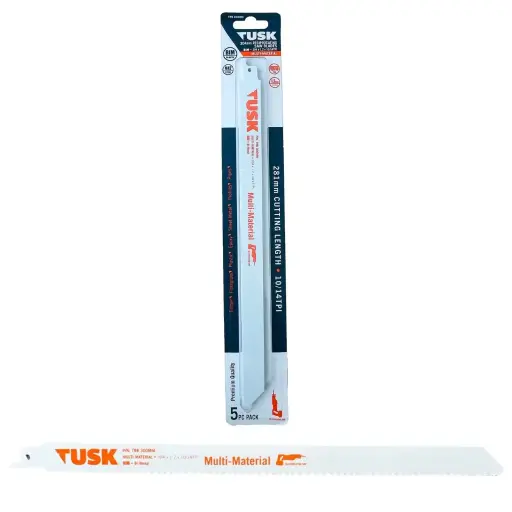 [TRB300MM] TUSK Bi-Metal Reciprocating Saw Blades for Multi Material 300mm - (5 piece pack)