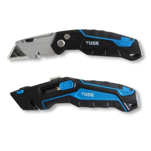 [TUK25] TUSK Utility Knife with 3 replacement blades (2 piece pack)