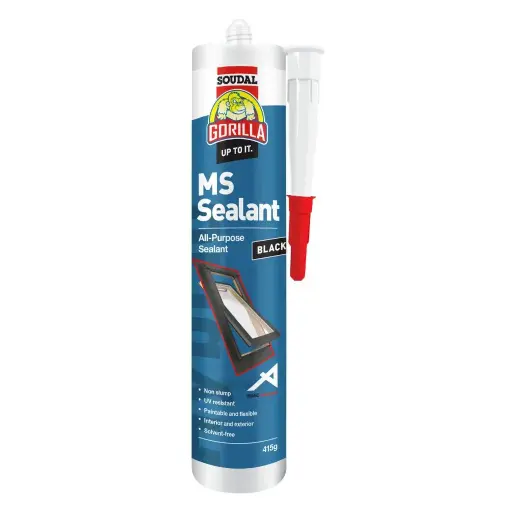 [20602] SOUDAL Gorilla MS Sealant All Purpose Black - 415g