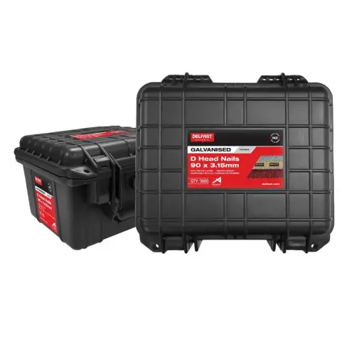 [FN-JDN90GTB] DELFAST Tuffbox + Galvanised D Head Nails 90 x 3.15mm (3000)