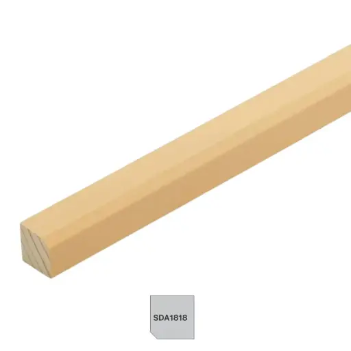 [SDA1818H3] D4S Dressed four sides Arrissed Pre-Primed H3.1 Finger Jointed 18 x 18 x 5400mm