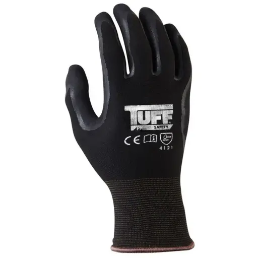 [TBG-10] TUFF Black Grip Glove - 10 X-Large